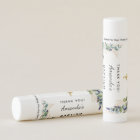 Baptême eucalyptus nom vert élégant