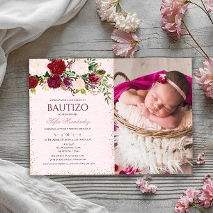 Baptême Fille Invitations De baptême Fille