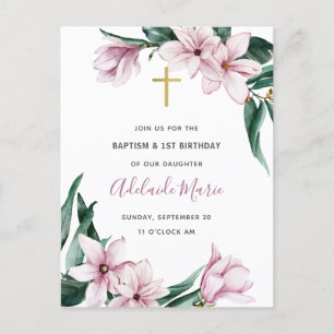 Baptême floral et première invitation à l'annivers