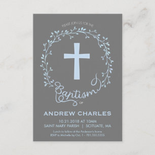 Baptême, Invitation au baptême - Personnalisé