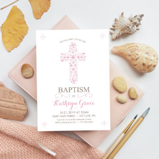 Baptême, Invitation Christening, Invitation Baby G