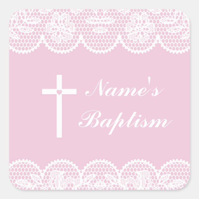 Baptême Religieux Nom Stickers Étiquettes de dente (Devant)