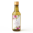 Baptère de baptême florale violet et rose