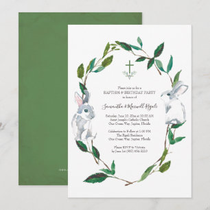 Baptism and Birthday Party Invitation