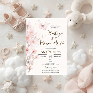 Baptism and first year invitation in Spanish