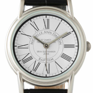 Baptism at Church Personalized Watch