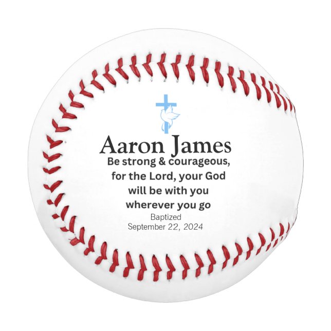 Baptism Baseball Gifts for Boys (Front Left)