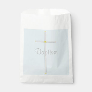 Baptism Boy Blue White Thank You Favour Bags