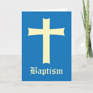 Baptism Boy Card