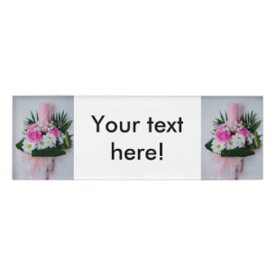 Baptism candle name tag