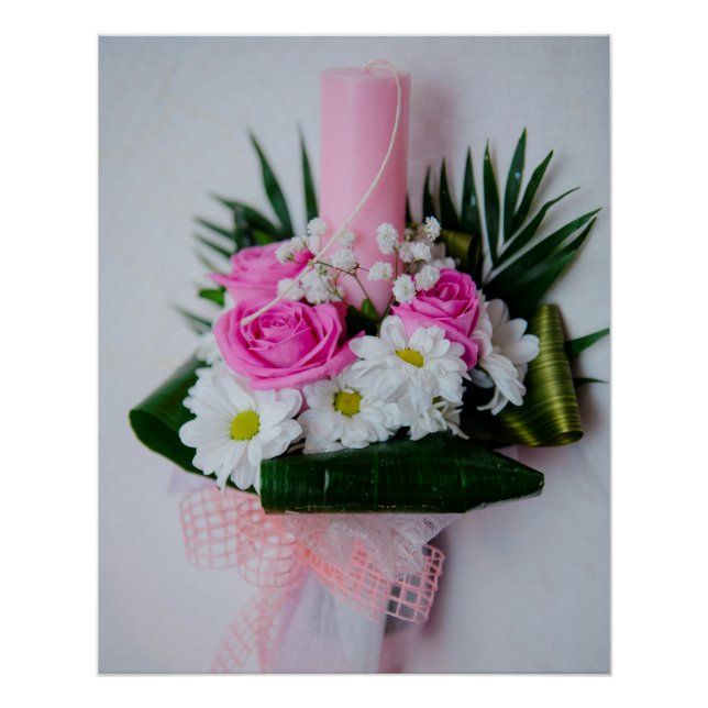 Baptism candle poster (Front)