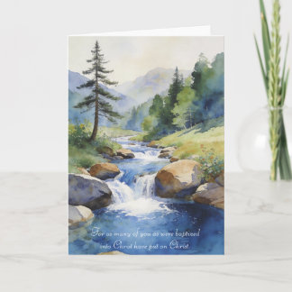 Baptism Card: Galatians 3:25-27 Card