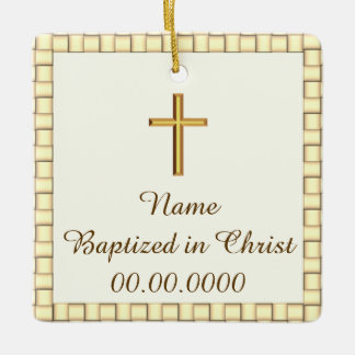 Baptism ceramic ornament