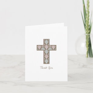 Baptism/Christening Thank You Card     Twins
