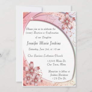 Baptism, Confirmation Celebration Invitation
