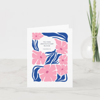 Baptism Congratulations JW Bible Scripture Card