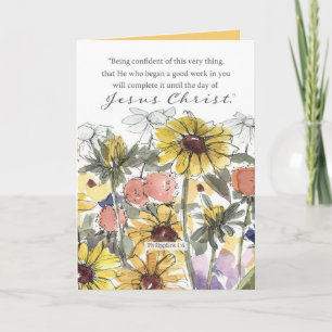 Baptism Congratulations Scripture Philippians Card