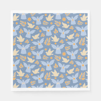 Baptism Dove and Angel paper Napkin