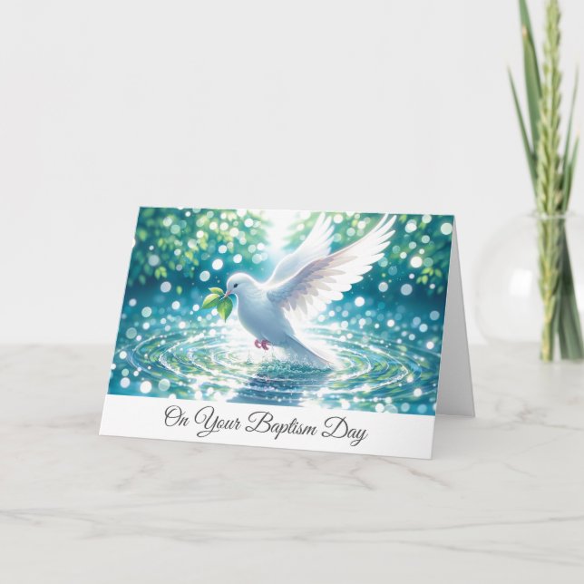 Baptism Dove Card (Front)