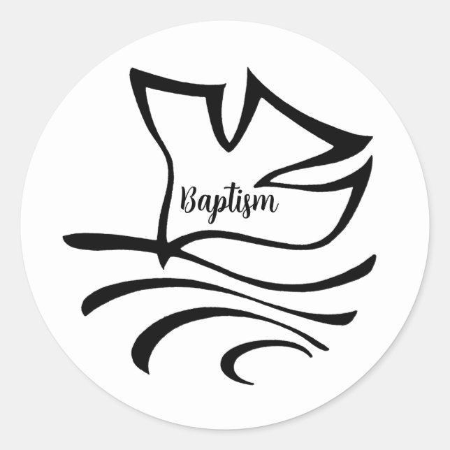 Baptism Dove Sticker (Front)