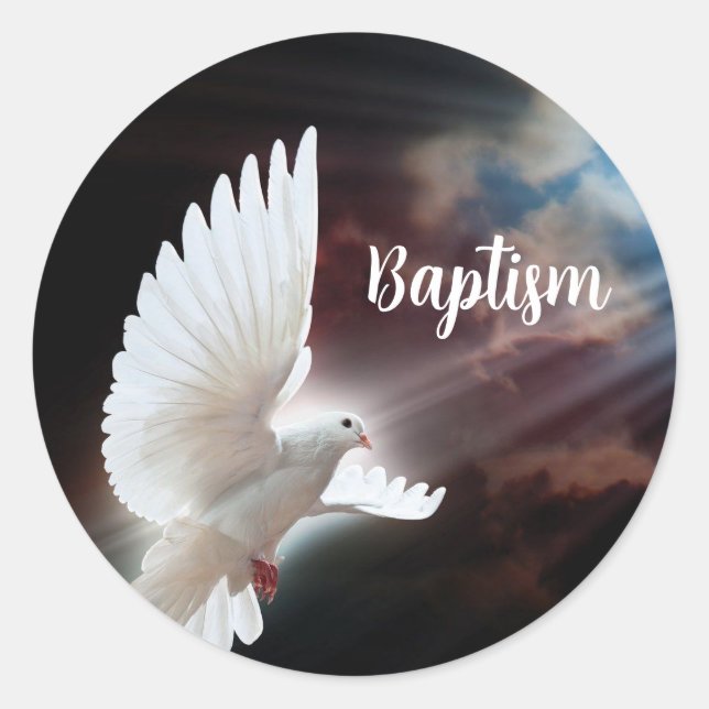 Baptism Dove Sticker (Front)