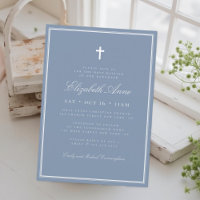Baptism For Her Classic Elegant Cross