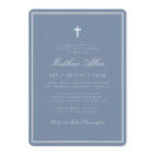 Baptism For Him Classic Elegant Cross