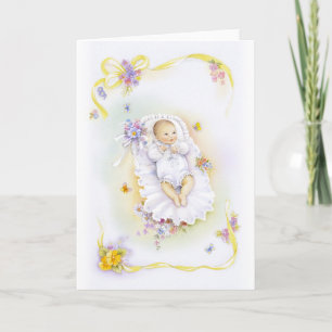 Baptism girl card