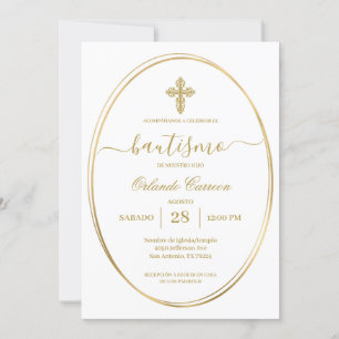 Baptism in Spanish Invitation