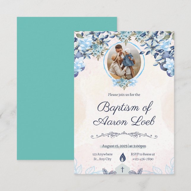 baptism invitation (Front/Back)