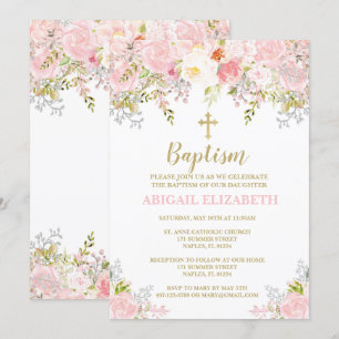 Baptism Invitation, Christening, Dedication Invitation