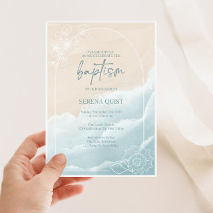Baptism Invitation, Editble, Baptism Invite, Invitation
