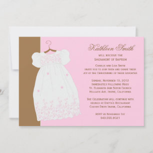 Baptism Invitation for Girl