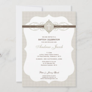 BAPTISM INVITATION :: immaculé 7P