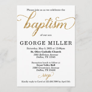 Baptism Invitation Invite