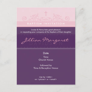 BAPTISM INVITE :: elegant 2