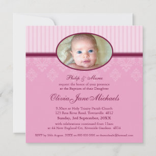 BAPTISM INVITES :: blessed 3SQ