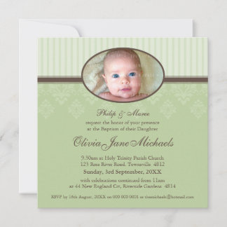 BAPTISM INVITES :: blessed 7SQ