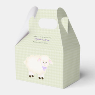 Baptism Lamb Favor Box