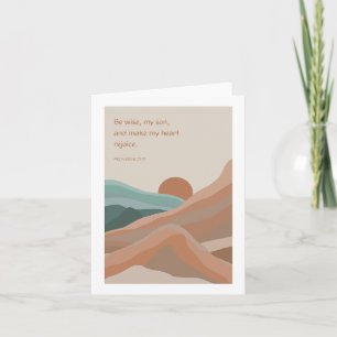Baptism Neutral Landscape Inspirational Quote Card