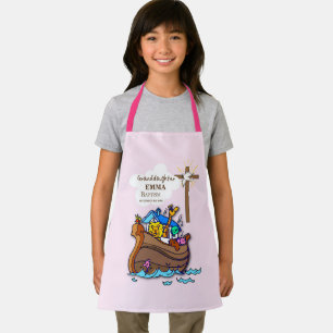 Baptism Noah's Ark Granddaughter Personalized Apron