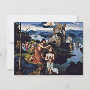 Baptism Of Christ By Patinir Joachim (Best Quality Invitation