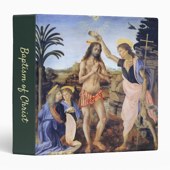 Baptism of Christ by Verrocchio, Leonardo da Vinci Binder (Front/Spine)