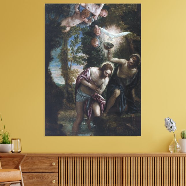 Baptism of Christ  Canvas Print (Insitu(LivingRoom))