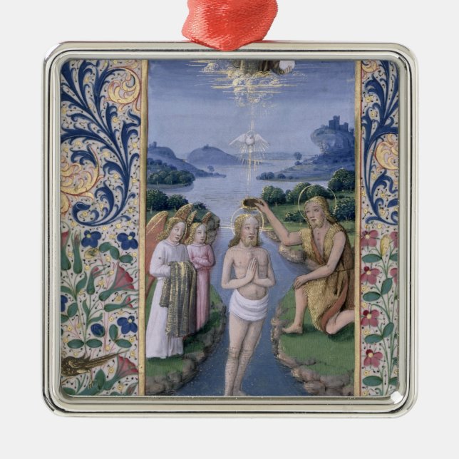 Baptism of Christ Metal Ornament (Front)