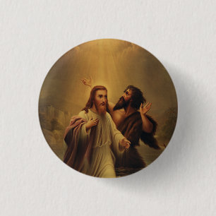 Baptism of Jesus Christ 1 Inch Round Button
