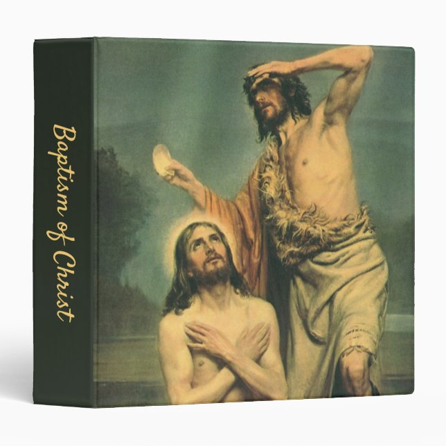 Baptism of Jesus Christ by John the Baptist Binder (Front/Spine)