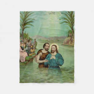 Baptism of Jesus Christ Fleece Blanket