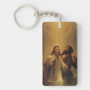 Baptism of Jesus Christ Keychain