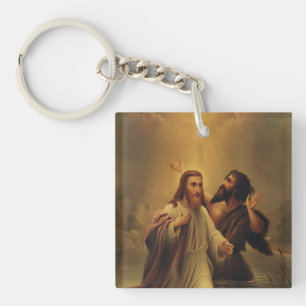 Baptism of Jesus Christ Keychain